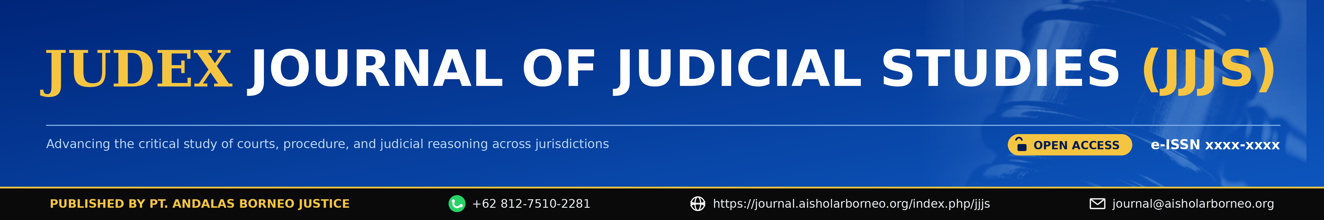 Judex Journal of Judicial Studies